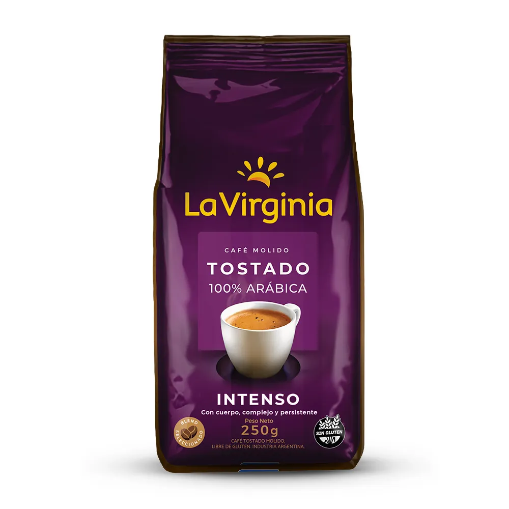 Café Molido La Virginia Tostado Intenso x250g (x12)