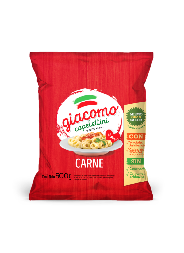 Capelettini Giacomo Carne x500g (x12)
