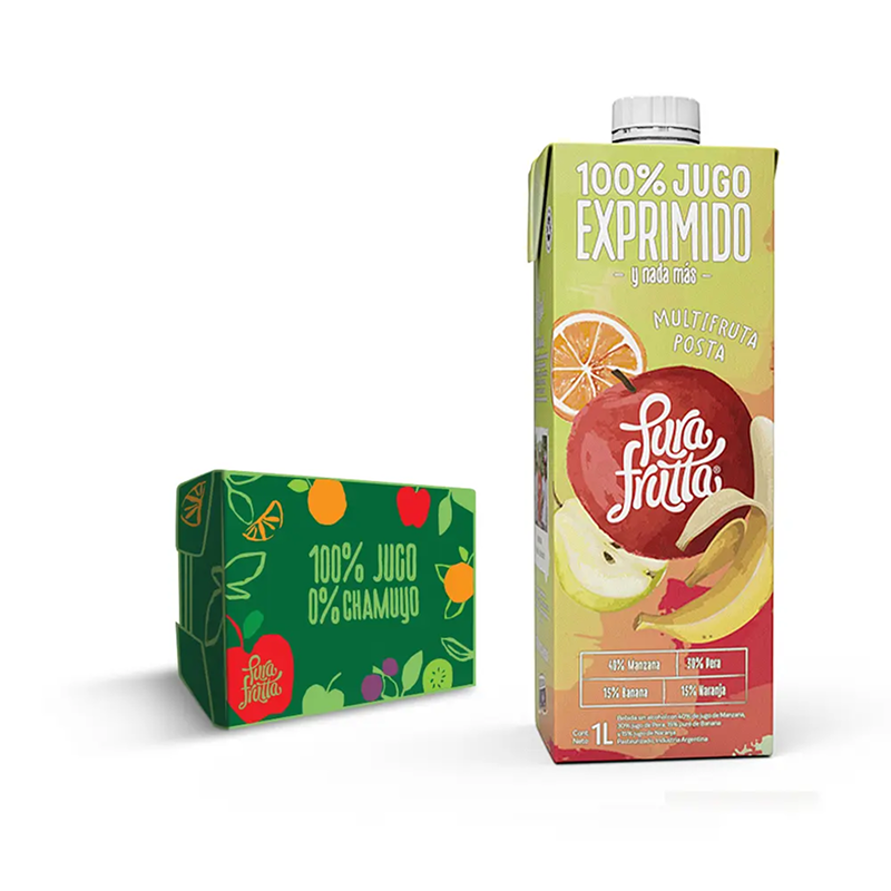 Jugo PuraFrutta Multifruta x1000ml (x8)
