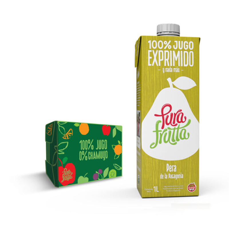 Jugo PuraFrutta Pera y Limón x1 L (x8)