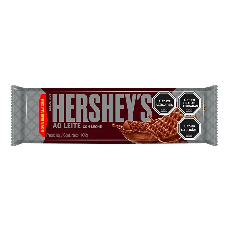 Oblea Hershey's Mais + Chocolate con Leche x102g (x48)