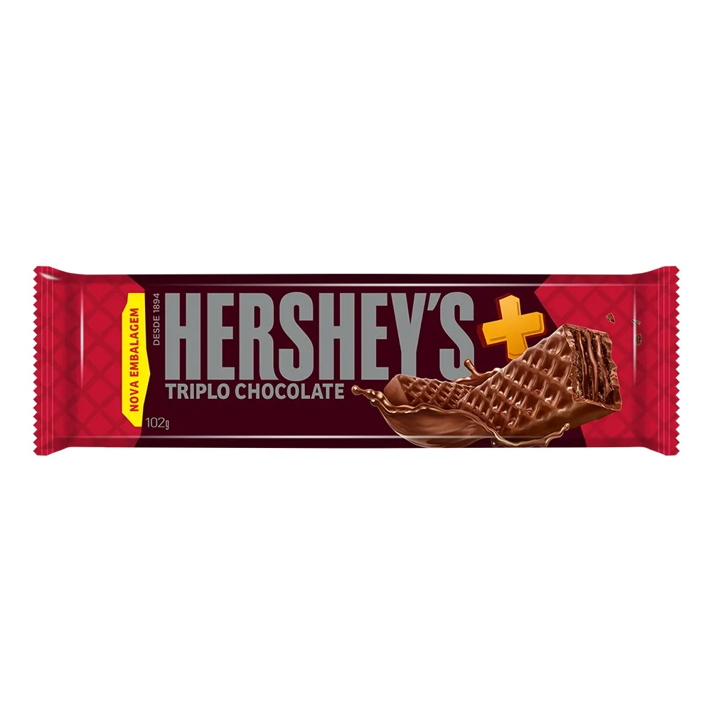 Oblea Hershey's Mais + Triple Chocolate x102g (x48)