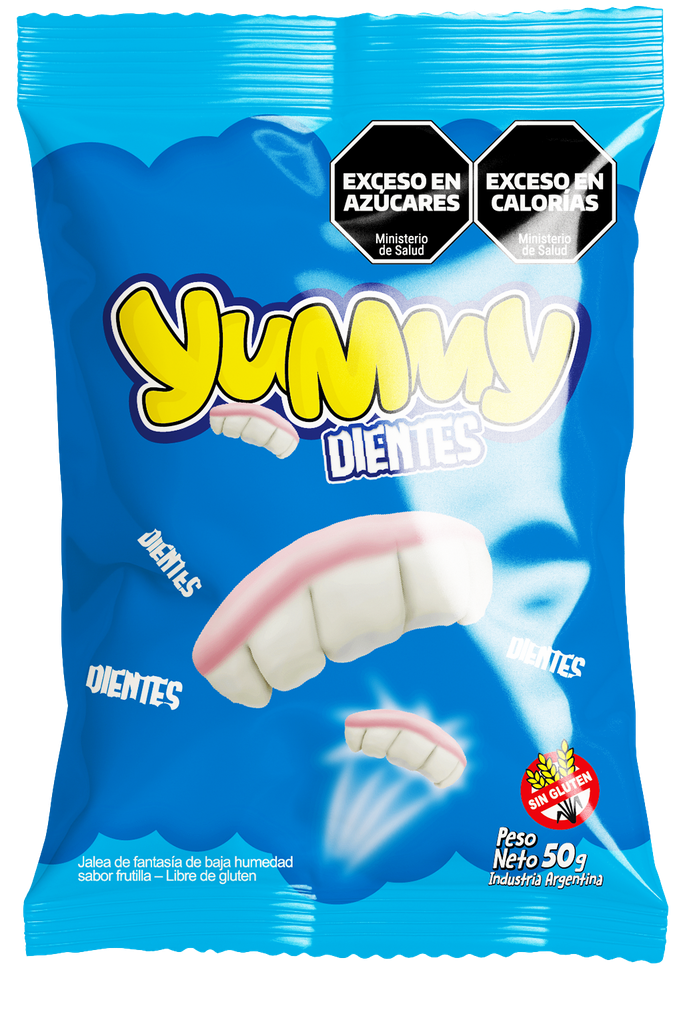 Gomitas Yummy Dientes Display 12x10x50g