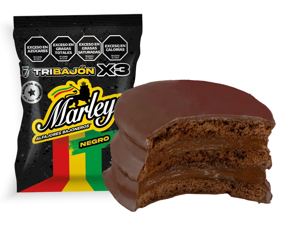 Alfajor Marley TRIBAJÓN Negro 10x100g