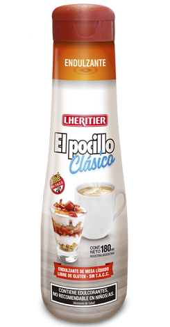 Endulzante El Pocillo Clásico Líquido Pote x180ml (x6)