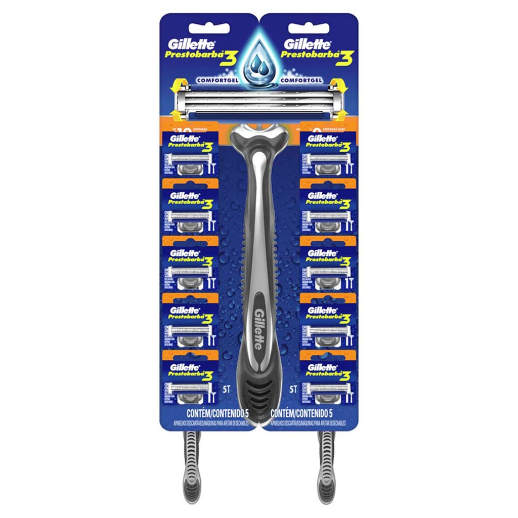 Gillette Prestobarba 3 Regular x10u (12x10)