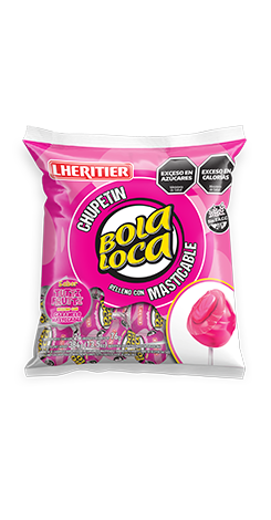 Chupetín Bola Loca Tutti Fruti con masticable 24x16g (x12)