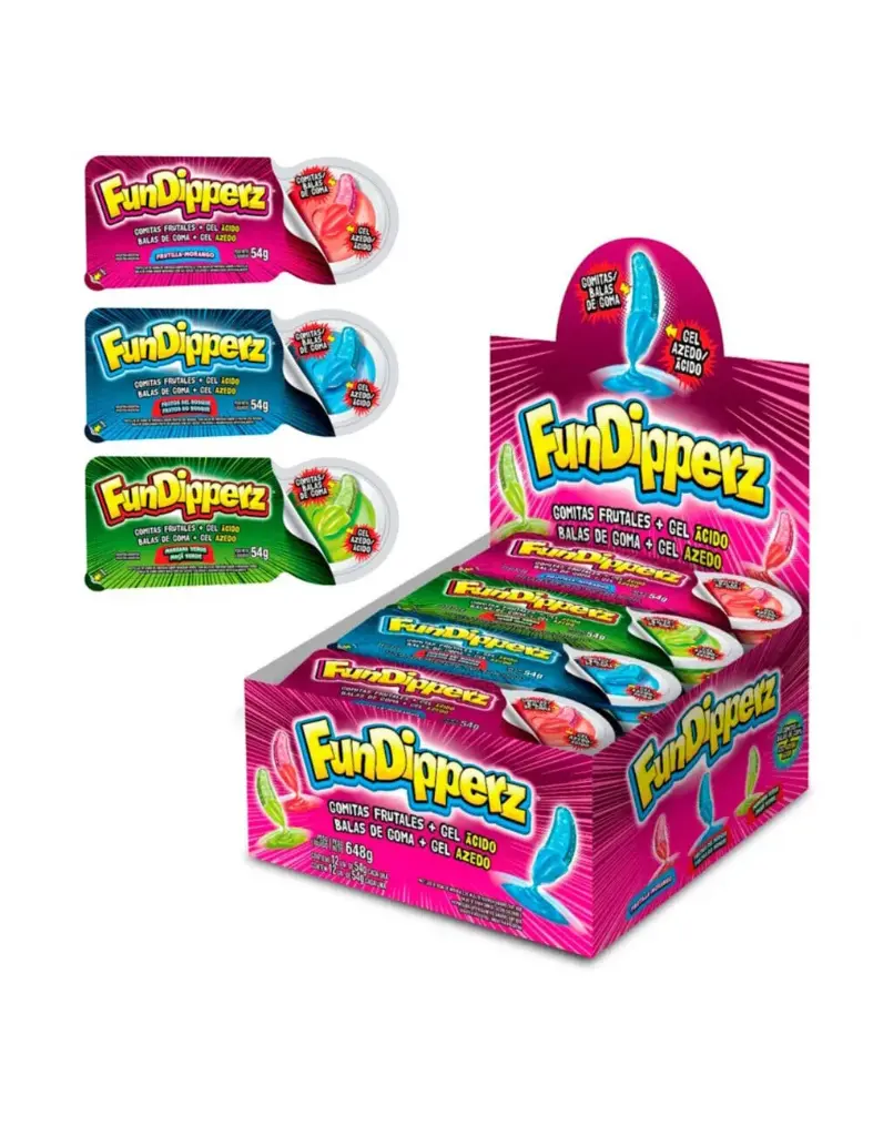 Gomitas Frutales Fun Dipperz 12x54g (12x12)