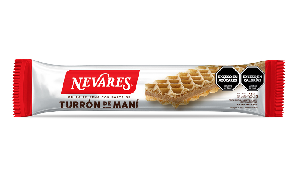 Turrón De Maní Nevares 50x25g