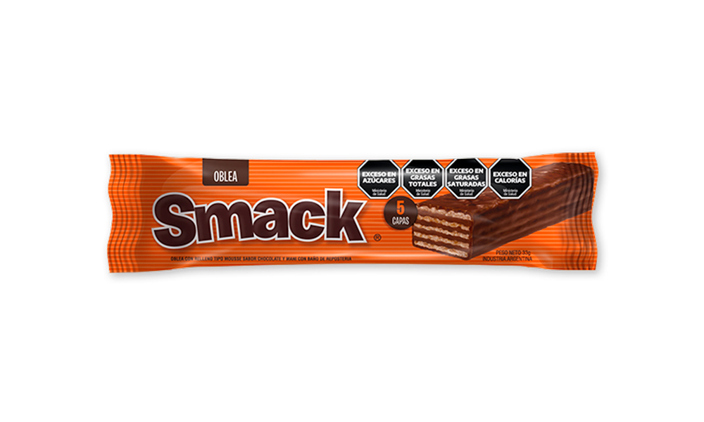Oblea Nevares Smack Chocolate y Maní x33g (x48)