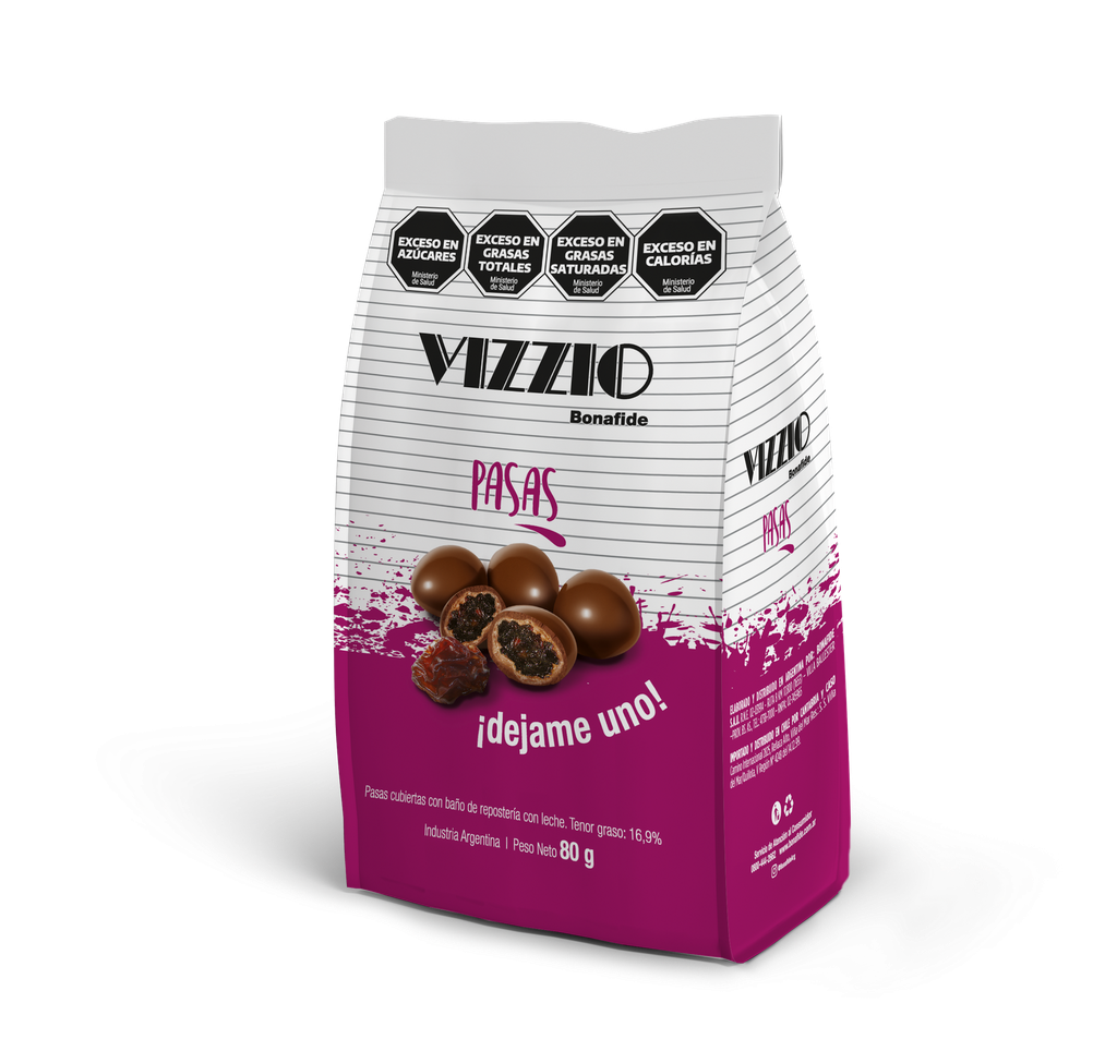 Pasas de Uva Vizzio x80g (x24)