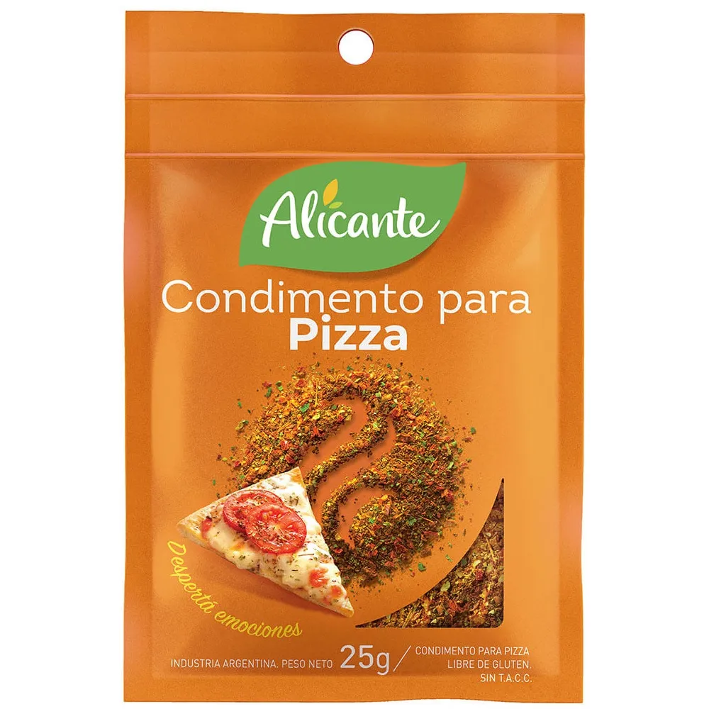 Condimento Para Pizza Alicante sin Tacc x25g (x12)