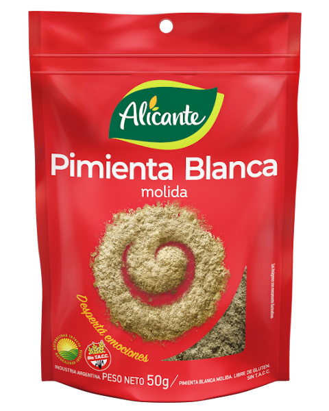 Pimienta Blanca Molida Alicante sin Tacc x50g (x12)
