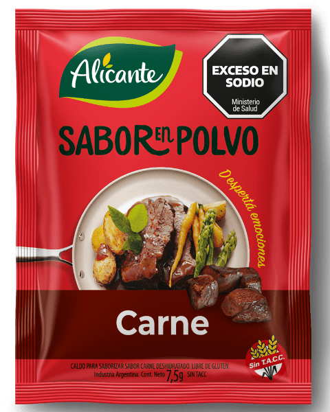 Sabor en Polvo Alicante Carne sin Tacc 12x7,5g (x10)