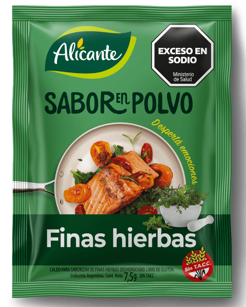 Sabor en Polvo Alicante Finas Hierbas sin Tacc 12x7,5g (x10)