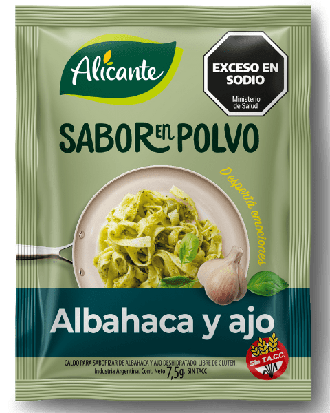 Sabor en Polvo Alicante Albahaca y Ajo sin Tacc 12x7,5g (x10)