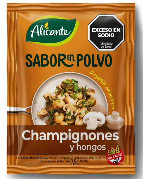 Sabor en Polvo Alicante Champignones/Hongos sin Tacc 12x7,5g (x10)
