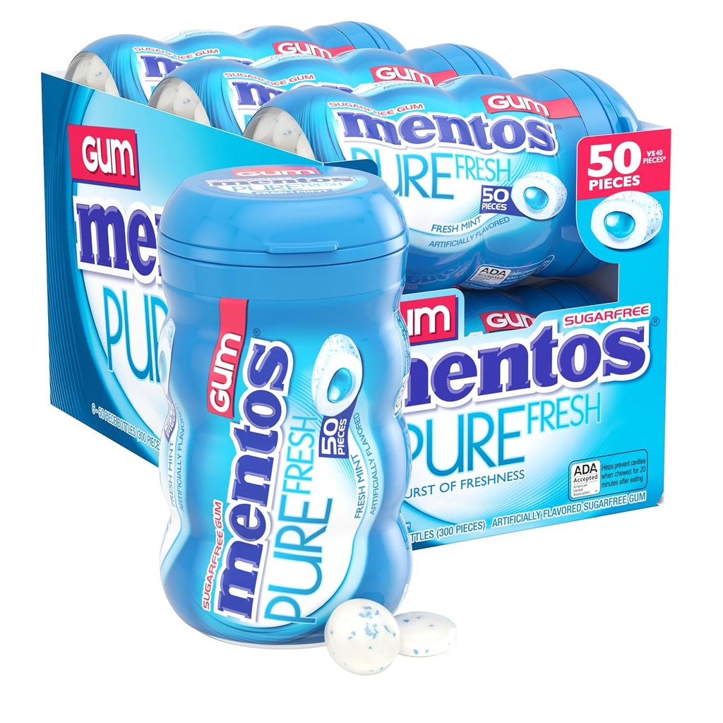 Mentos Gums Wintergreen x6u (6x6)