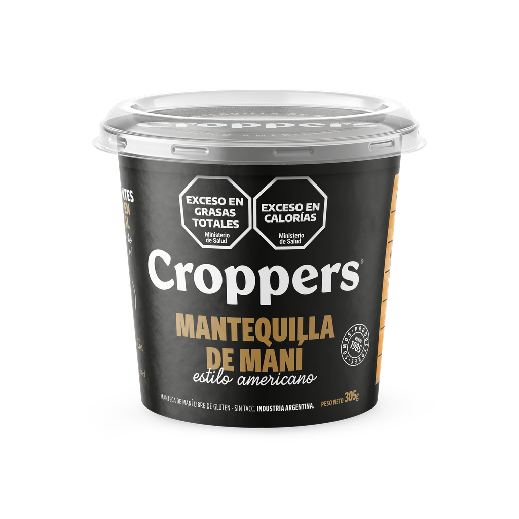 Manteca de Maní Croppers x305g (x12)