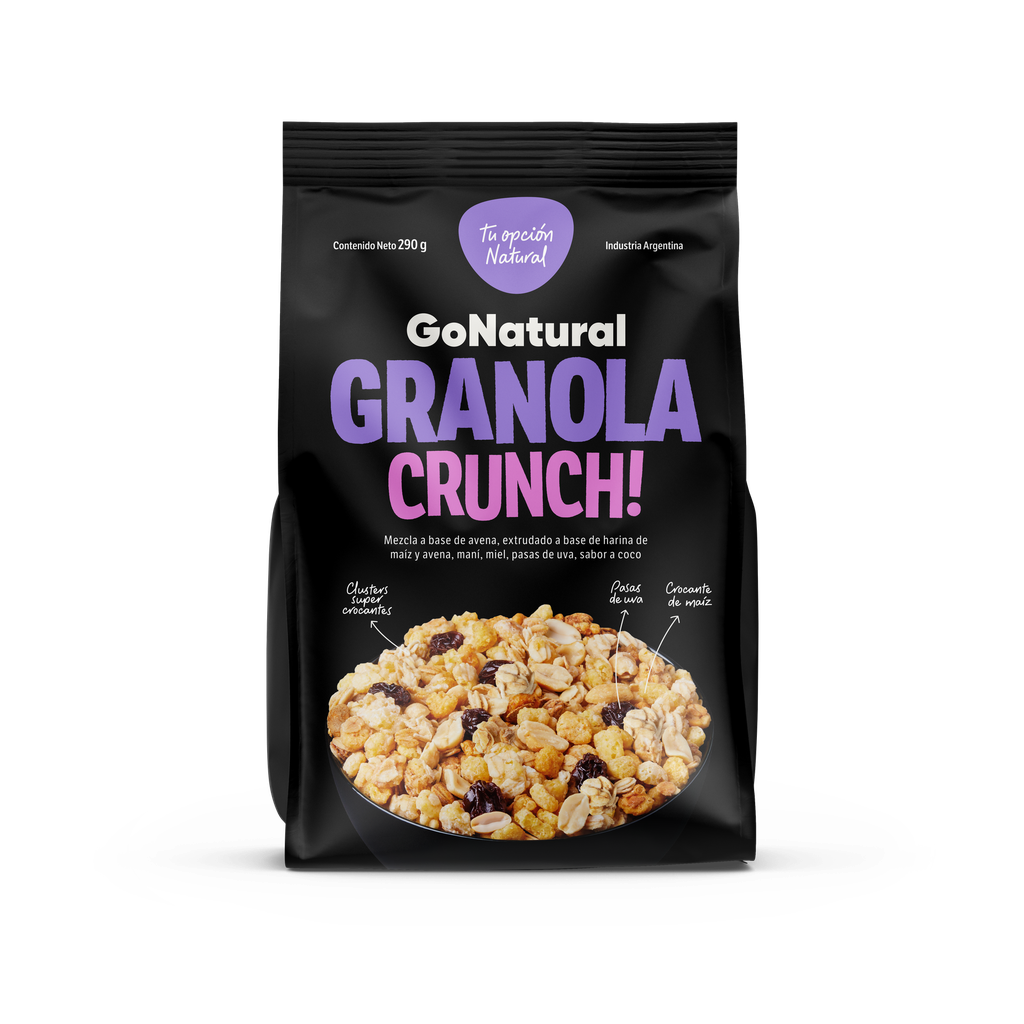 Granola Crunch Go Natural x290g (x12)