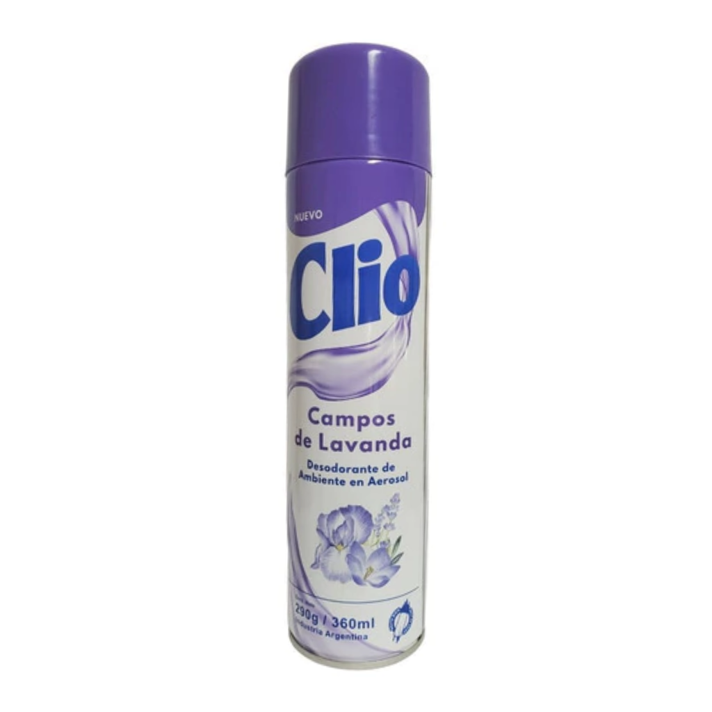 Desodorante de Ambiente Clio Campos de Lavanda x360ml (x12)