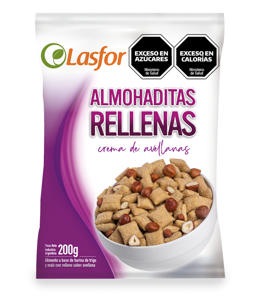 Almohaditas Lasfor Rellenas de Avellana x200g (x18)