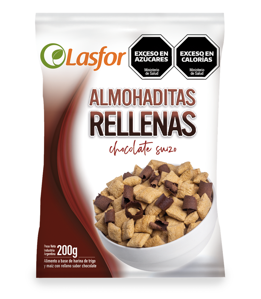 Almohaditas Lasfor Rellenas de Chocolate x200g (x18)