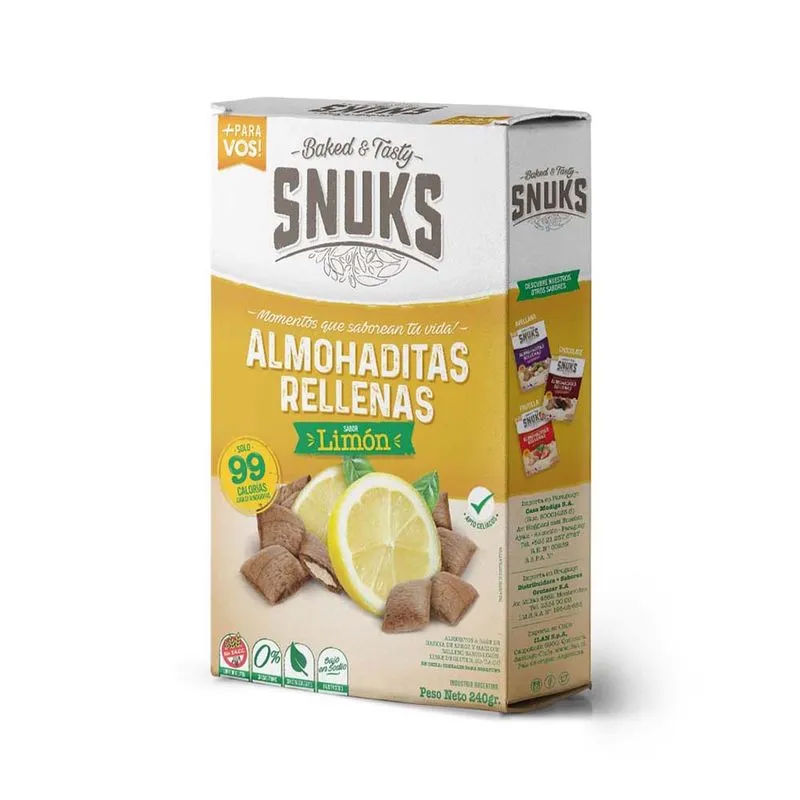 Almohaditas Snuks Rellenas de Limón x240g (x12)