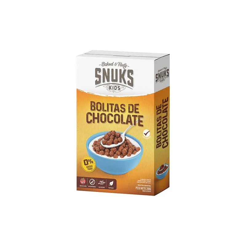 Bolitas de Chocolate Snuks x200g (x12)