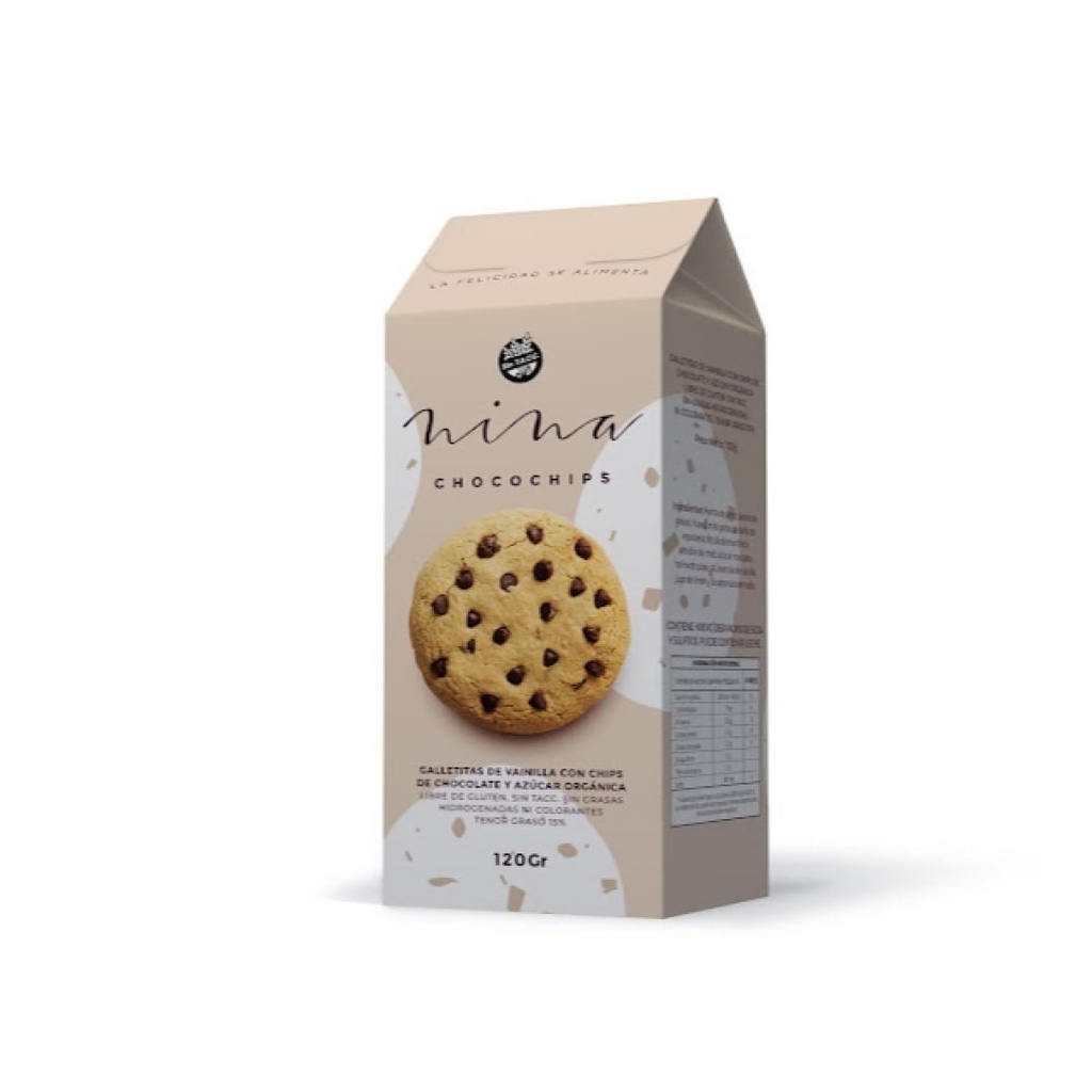 Galletitas Nina Chocochips x120g (x16)