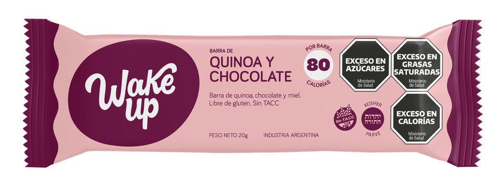 Barra Wake Up Chocolate Negro x20g (8x18)