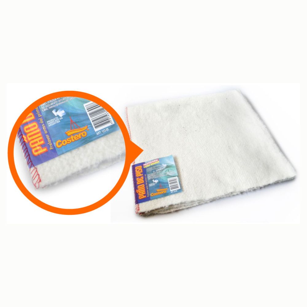 Paño De Piso Blanco Profesional 60x70cm (x60)