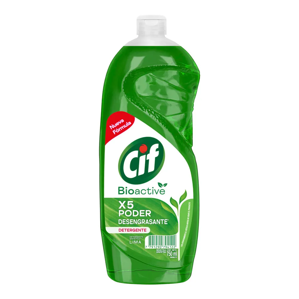 Cif Lavavajilla Lima Bioactive x750ml (x12)