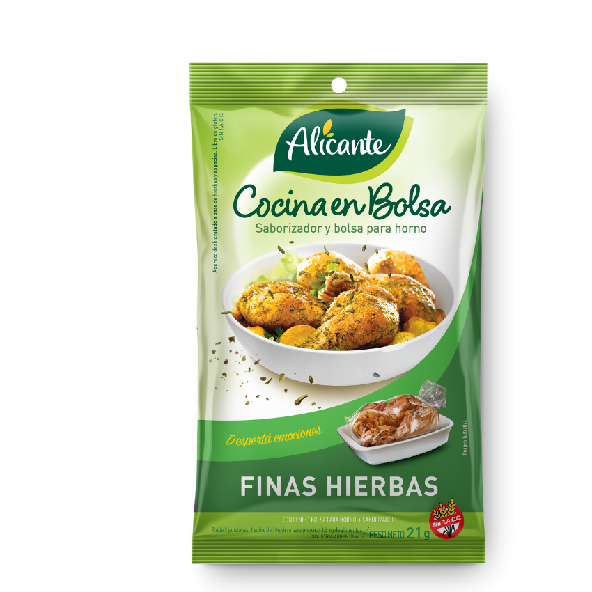 Cocina en Bolsa Alicante Finas Hierbas x21g (x10)