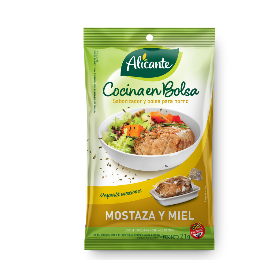 Cocina en Bolsa Alicante Mostaza y Miel x30g (x10)