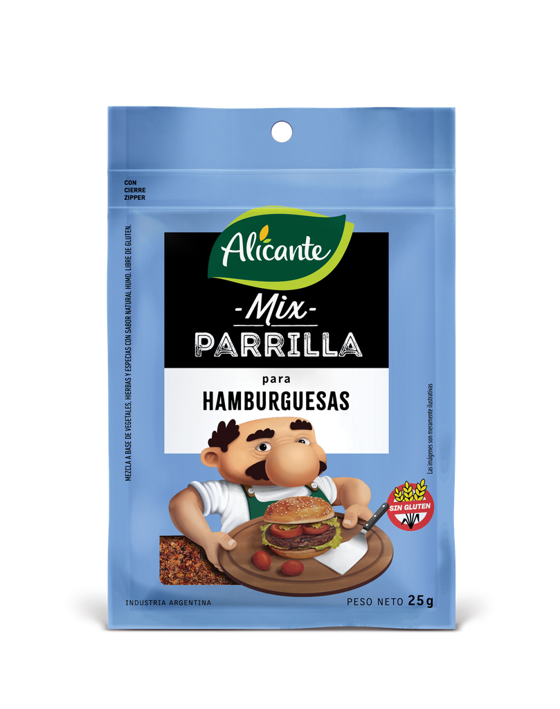 Mix Parrilla Alicante Hamburguesas x25g (x12)