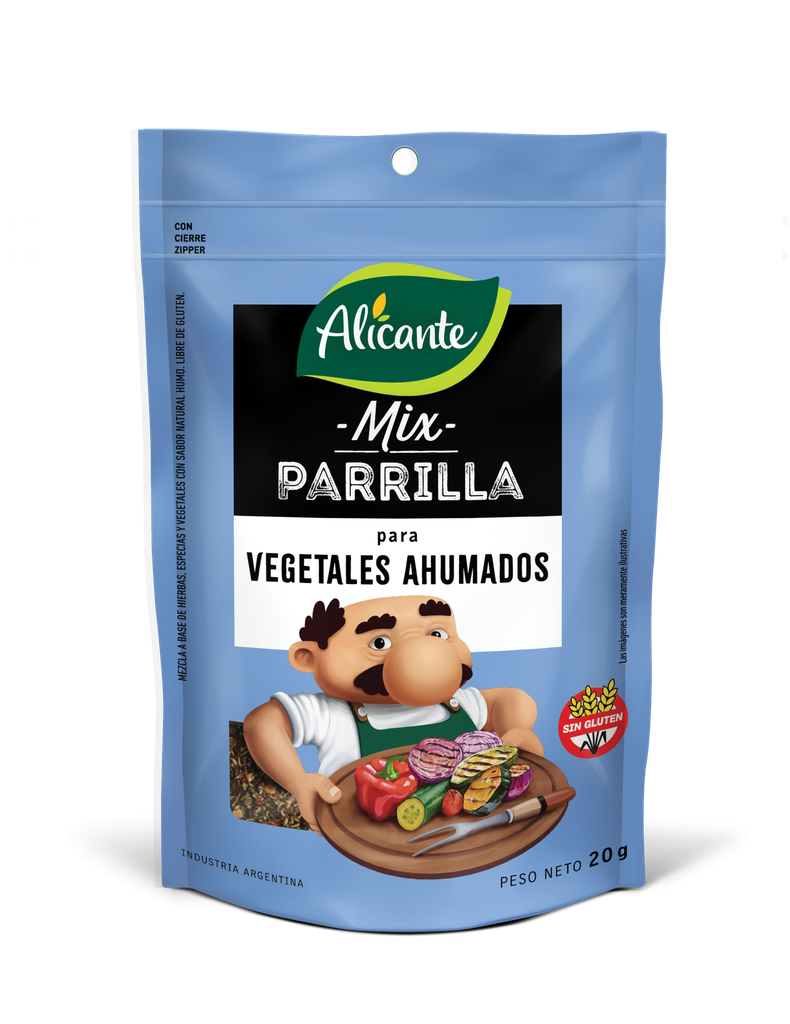 Mix Parrilla Alicante Vegetales Ahumados x20g (x12)