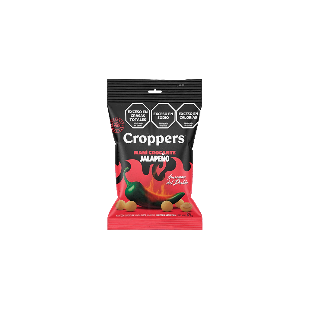 Maní Crocante Sabor Jalapeño Croppers x85g (x40)