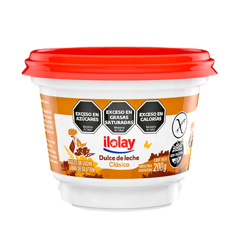 Dulce de Leche Clásico Ilolay x200g (x12)