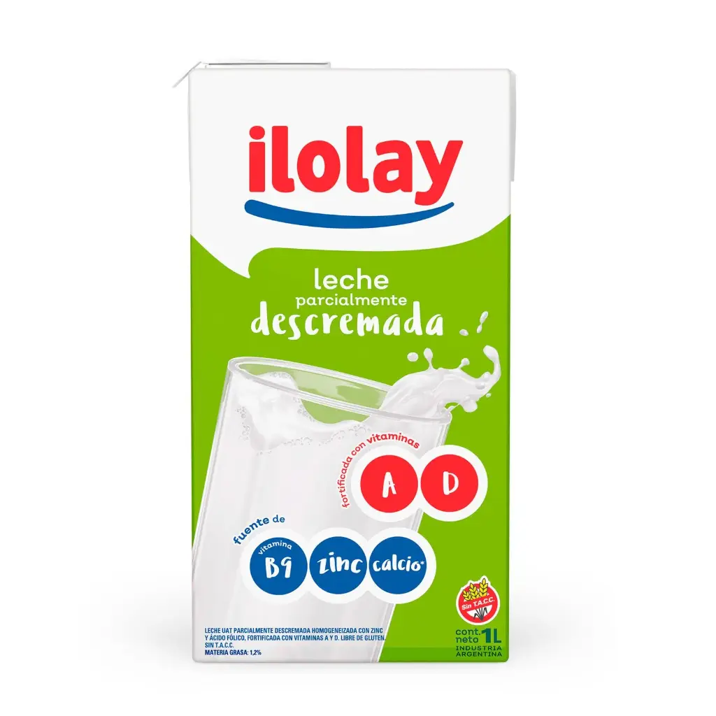 Leche Ilolay Descremada x1L (x12)