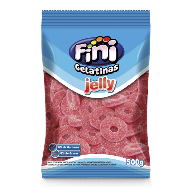 Goma Fini Jelly Aros de Fresa x500g (x12)