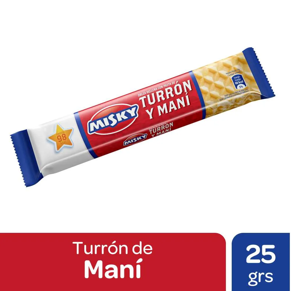 Turrón de Maní Misky x25g (4x50)