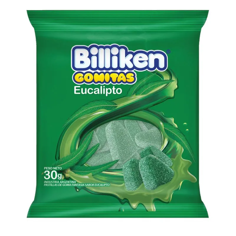 Gomitas Billiken Eucaliptus x30g (12x12)