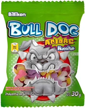 Gomitas Bulldog Huesitos x30g (12x12)
