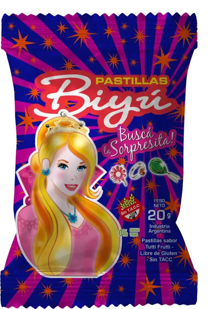 Pastilla Biyu Tutti Frutti x240g (12x12)