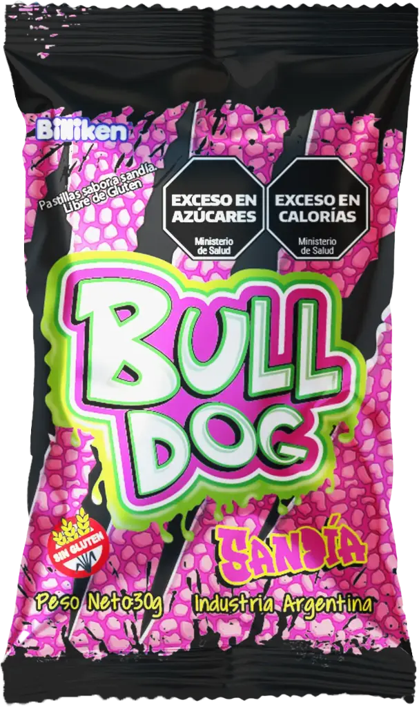 Pastilla Bulldog Sandia Ácida x30g (12x12)