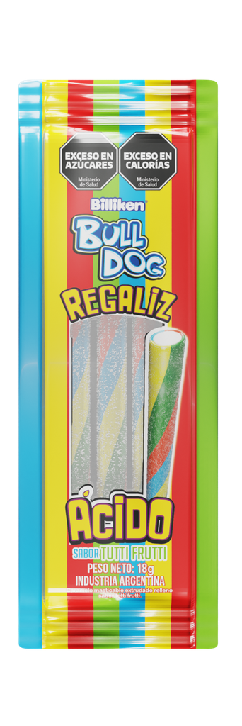 Tubito Bulldog Tutti Frutti x18g (12x12)