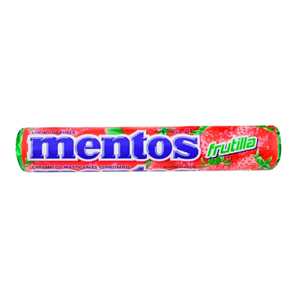 Pastilla Mentos Frutilla x1u (24x12)