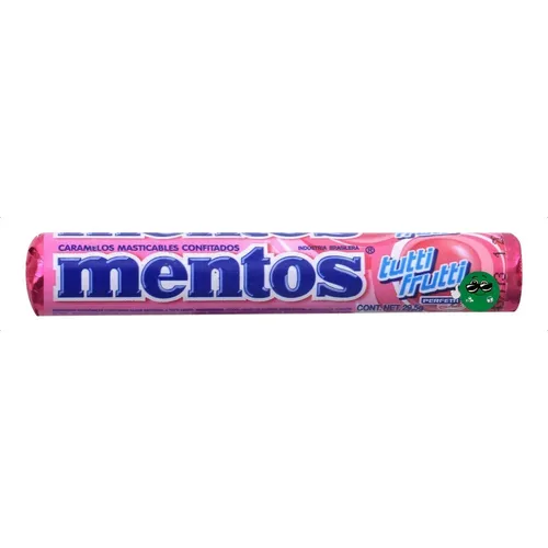 Pastilla Mentos Tutti Frutti x1u (24x12)