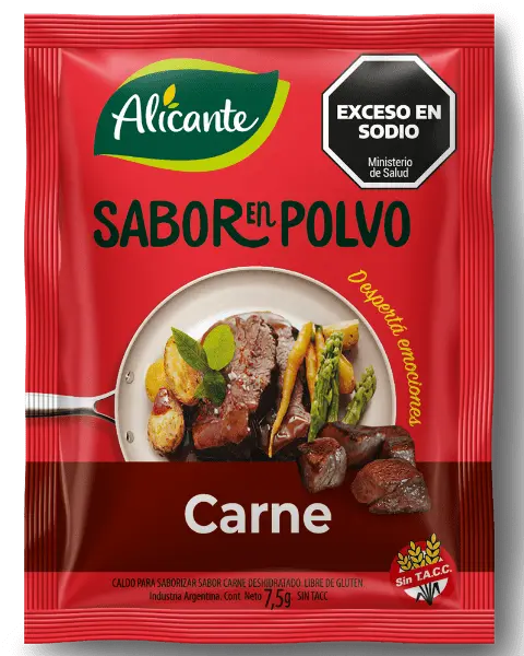 Sabor en Polvo Alicante Carne sin Tacc x7,5g (10x12)